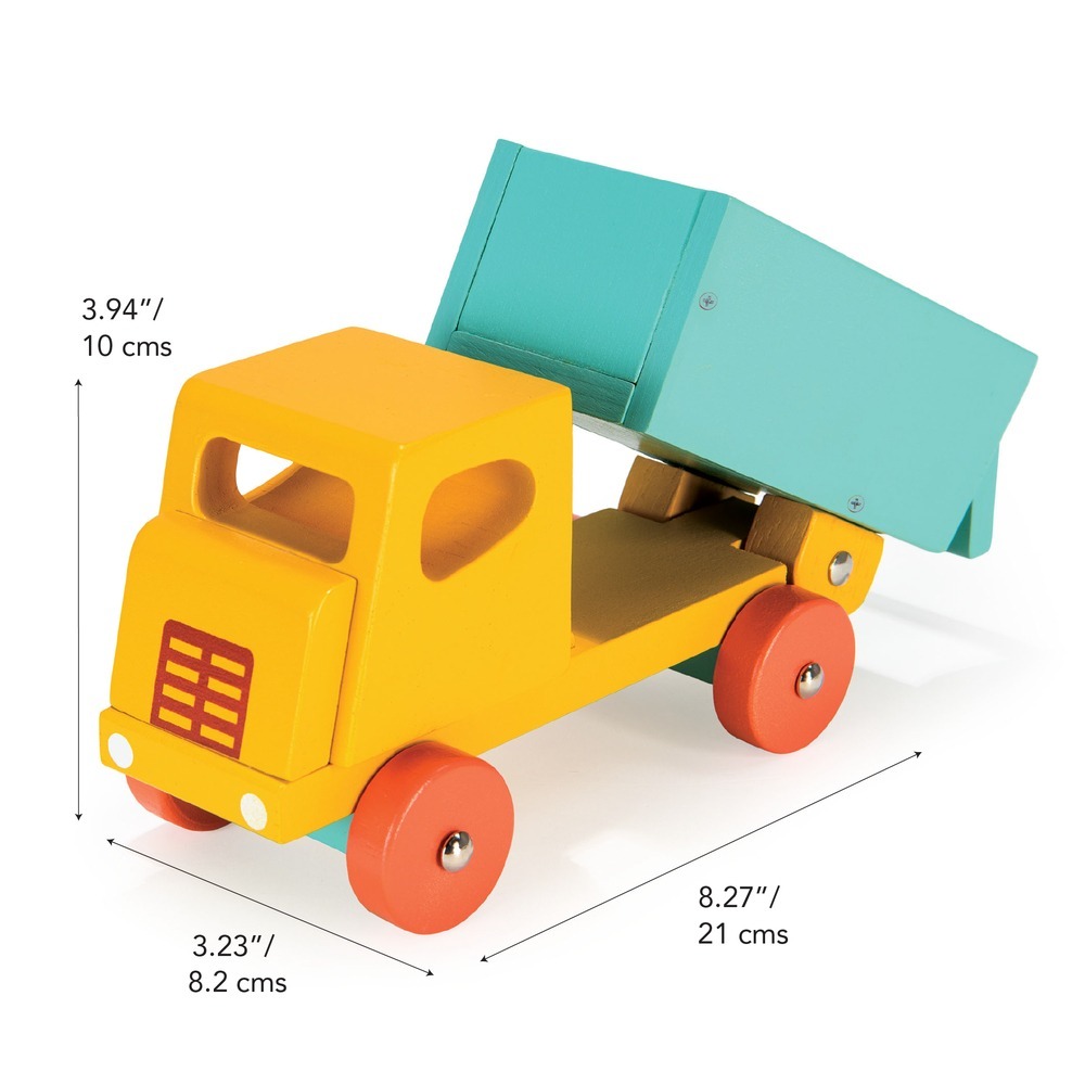 美國 Mentari 陽光翻斗貨車(木製玩具/交通工具/工程車)-細節圖9