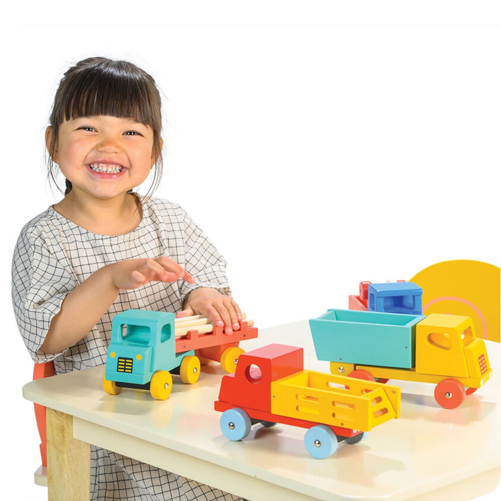 美國 Mentari  森林木材運輸車(木製玩具/交通工具/工程車)-細節圖5
