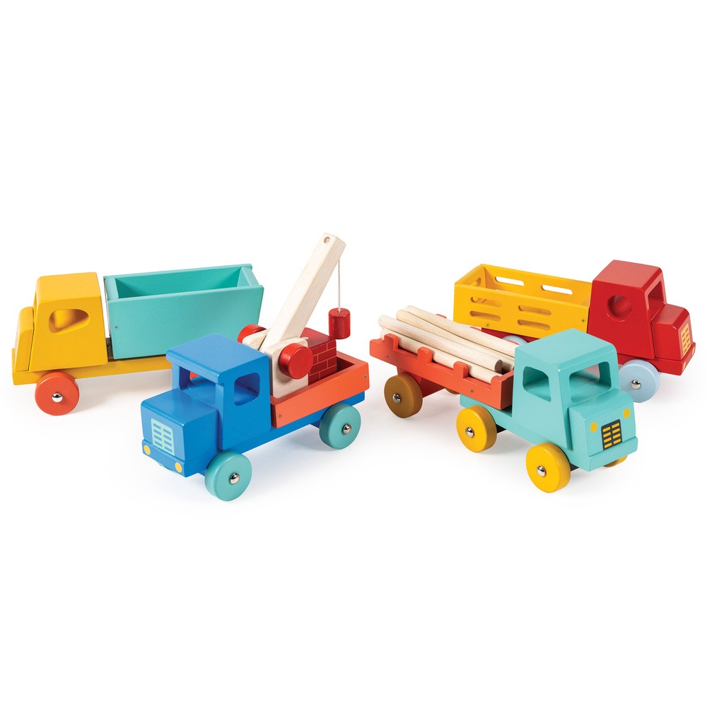 美國 Mentari  森林木材運輸車(木製玩具/交通工具/工程車)-細節圖8