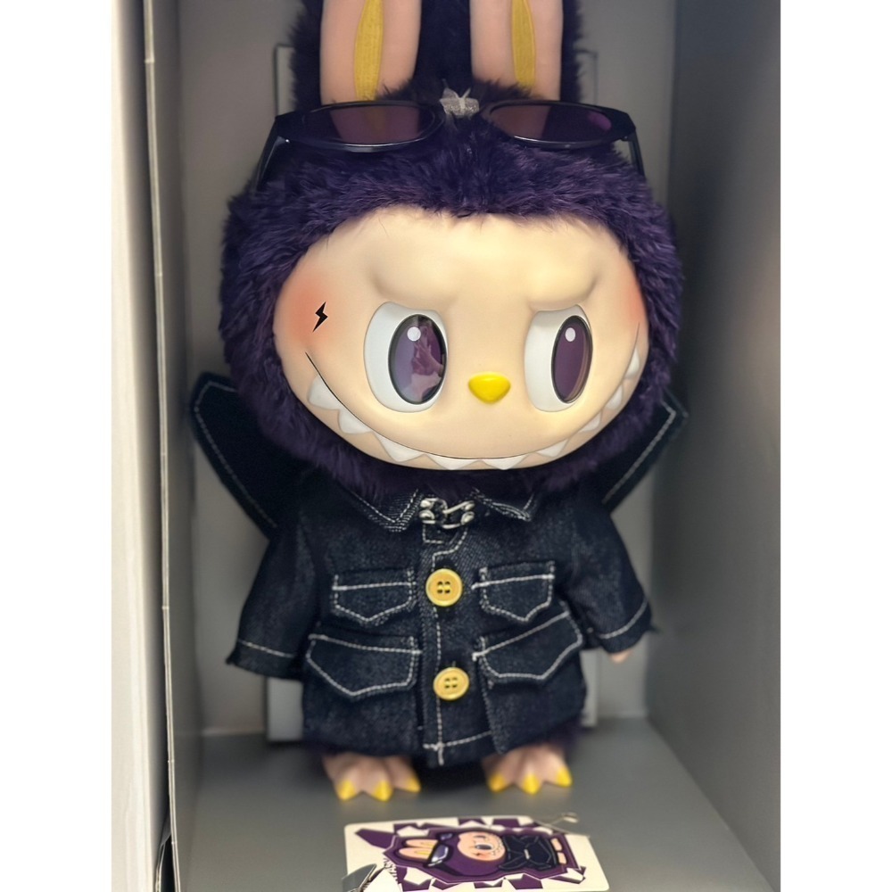 POPMART泡泡瑪特 正品 全新 大米蘭 二代 LABUBU 搪膠毛絨公仔 (全球限量10000體)-規格圖2