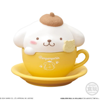 7-11同款 BANDI Sanrio 萬代 三麗鷗明星拉花收納盒 拿鐵藝術 咖啡杯 馬克杯 玻璃杯 盒玩 公仔-規格圖1