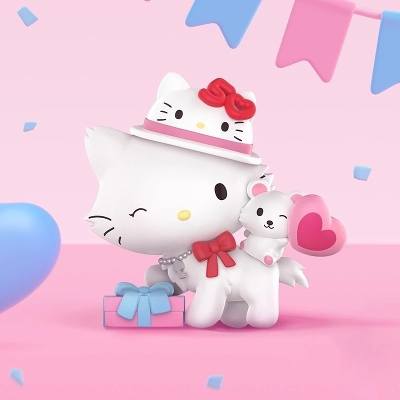 POP MART 泡泡瑪特 三麗鷗家族 Hello Kitty 50週年系列手辦玩具創意禮物盲盒-細節圖5