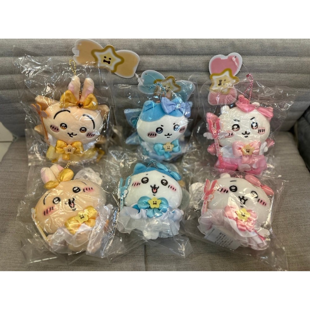 日本 正版 chiikawa 吉伊卡哇 小八 烏薩奇 魔法少女一代系列 (無翅膀)吊飾玩偶-細節圖4