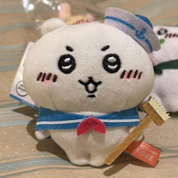 日本 正版 chiikawa 吉伊卡哇 京都限定款 豆皮小八 伏見稻荷限定 水手系列 神戶水手 吉伊 地區限定 吊飾-規格圖3