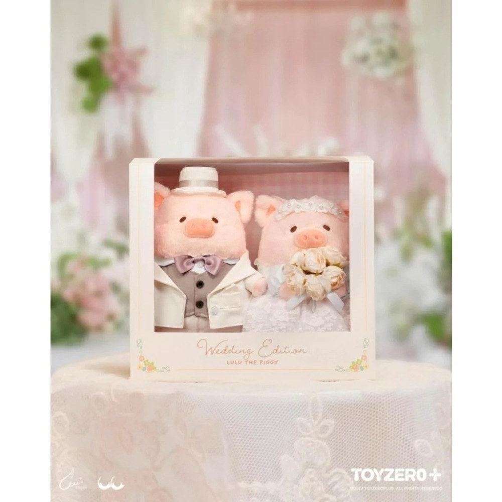 LuLu 結婚公仔 西式婚禮 LULU豬 婚禮豬 罐頭豬-細節圖3