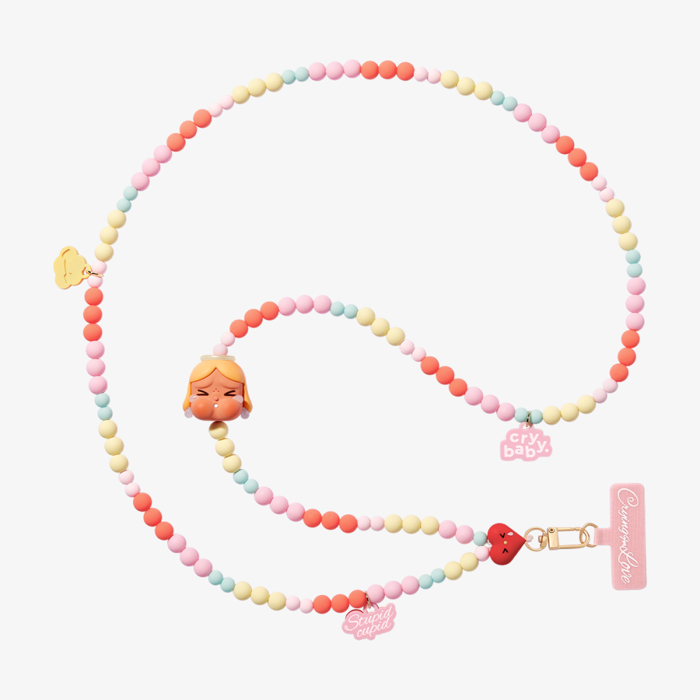 POPMART泡泡瑪特 CRYBABY 愛神的眼淚 哭娃 手機鍊 手機掛繩 盲盒-細節圖2