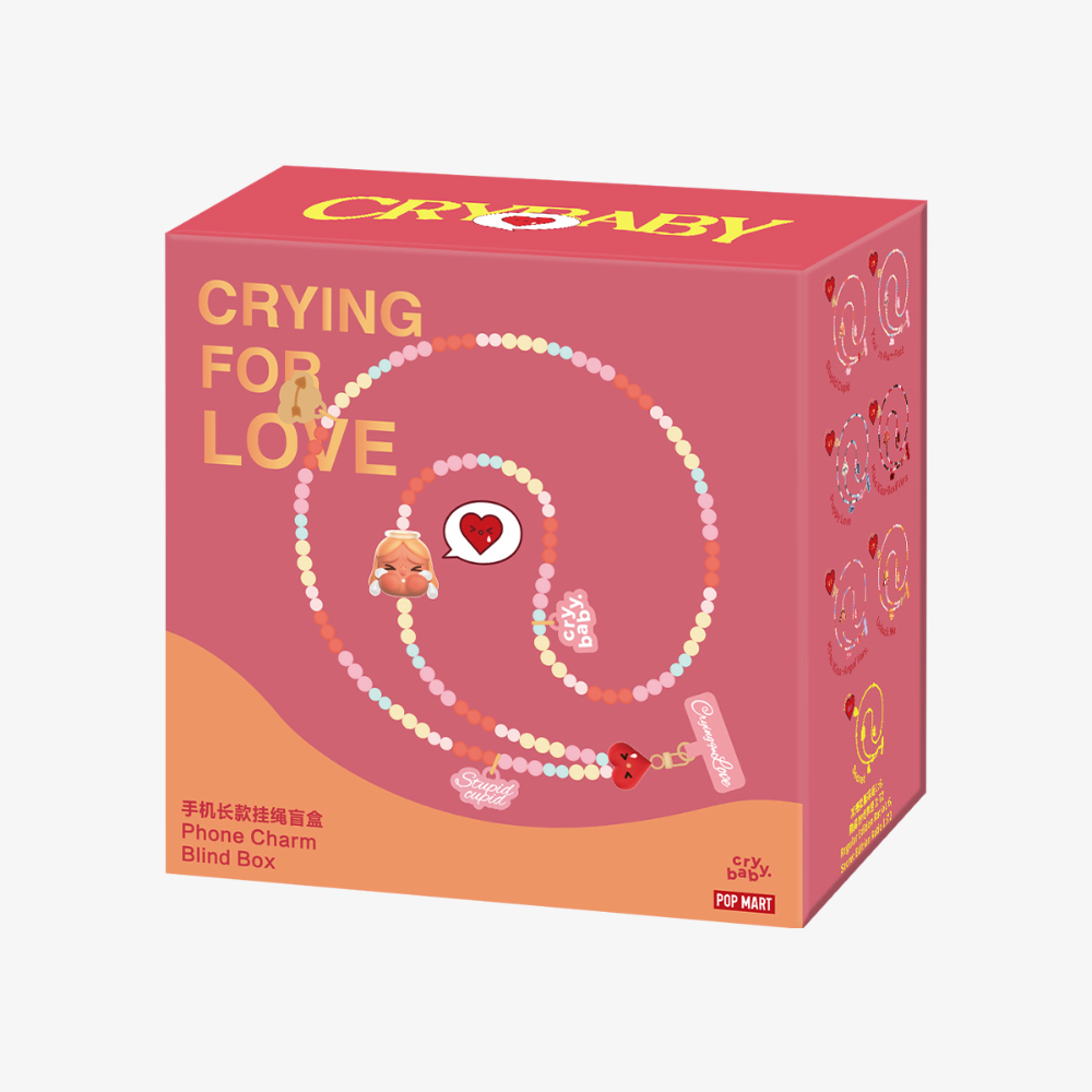 POPMART泡泡瑪特 CRYBABY 愛神的眼淚 哭娃 手機鍊 手機掛繩 盲盒-規格圖6
