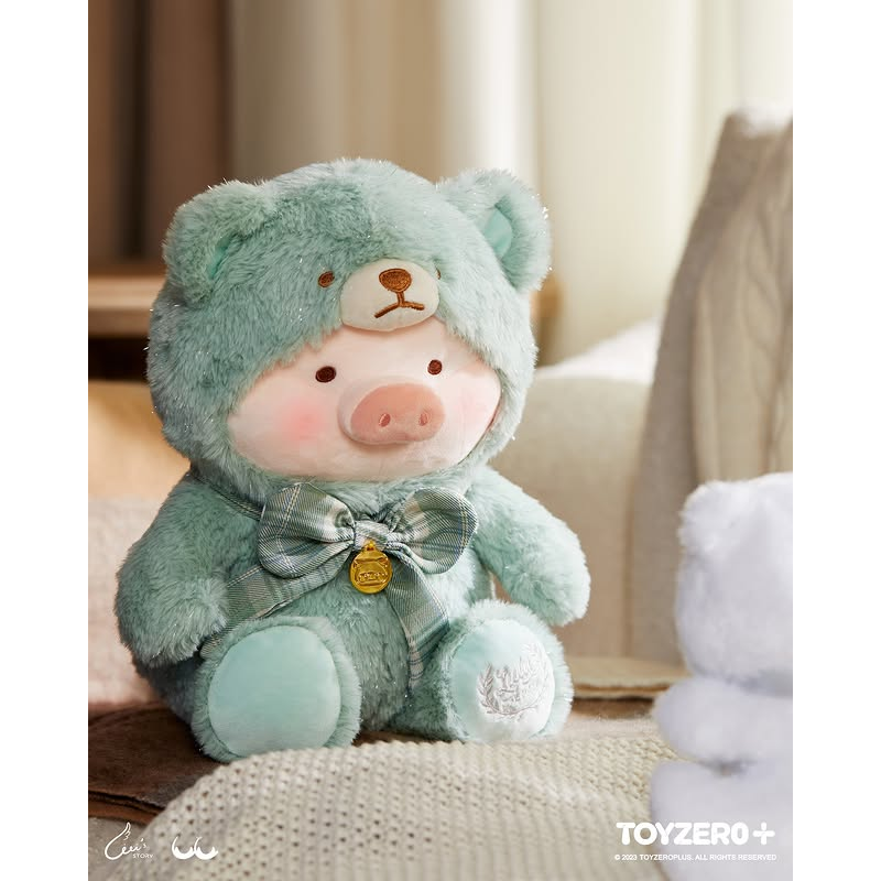 香港限定 罐頭豬LuLu 泰迪LuLu  薄荷綠 25cm 白色 14cm-細節圖2