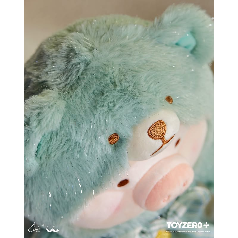 香港限定 罐頭豬LuLu 泰迪LuLu  薄荷綠 25cm 白色 14cm-細節圖3