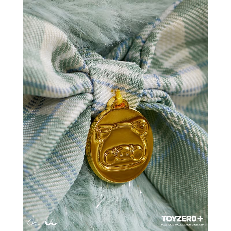 香港限定 罐頭豬LuLu 泰迪LuLu  薄荷綠 25cm 白色 14cm-細節圖4