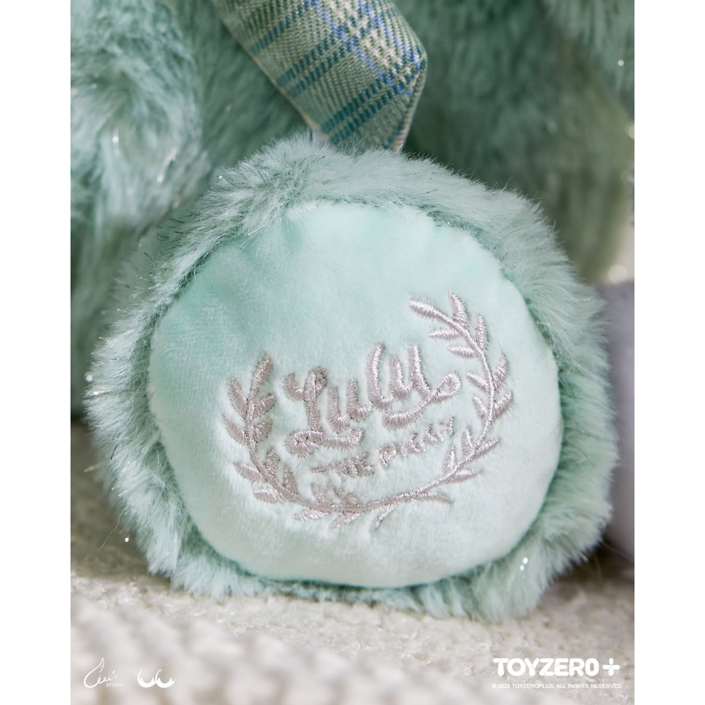 香港限定 罐頭豬LuLu 泰迪LuLu  薄荷綠 25cm 白色 14cm-細節圖5