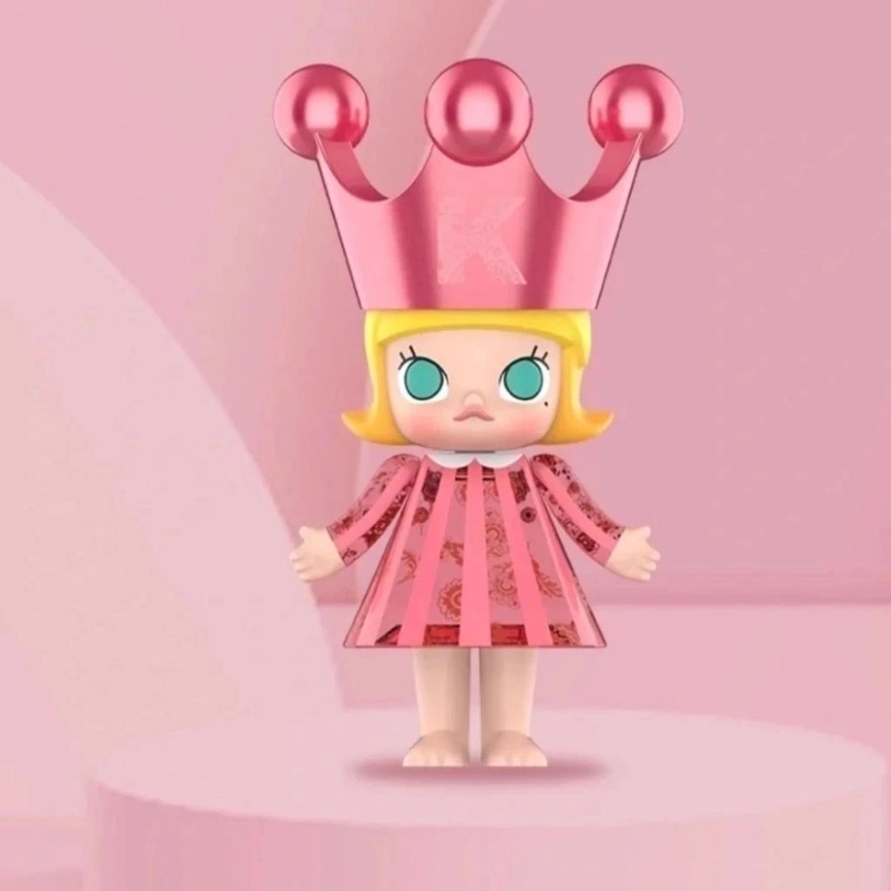 POPMART 泡泡瑪特 Molly 樂園限定 粉色 誕生公主 400% molly公主 誕生粉(樂園限定款)-細節圖4