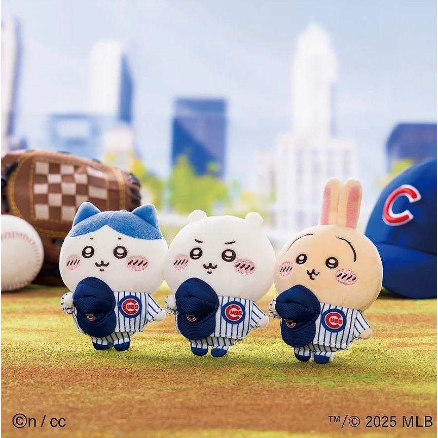 日本代購 吉伊卡哇 × MLB TOKYO SERIES 2025 棒球系列 道奇隊 芝加哥 小熊隊 吊飾 掛件 棒球-細節圖4