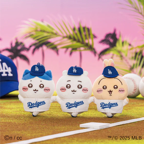 日本代購 吉伊卡哇 × MLB TOKYO SERIES 2025 棒球系列 道奇隊 芝加哥 小熊隊 吊飾 掛件 棒球-規格圖4