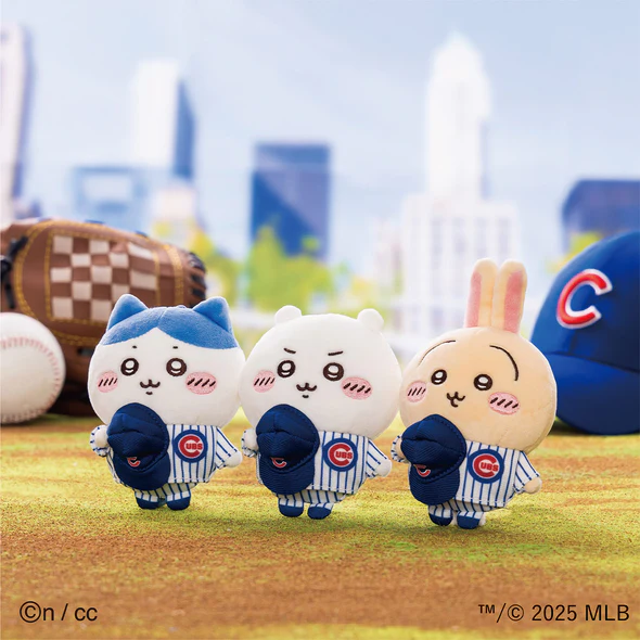 日本代購 吉伊卡哇 × MLB TOKYO SERIES 2025 棒球系列 道奇隊 芝加哥 小熊隊 吊飾 掛件 棒球-規格圖4