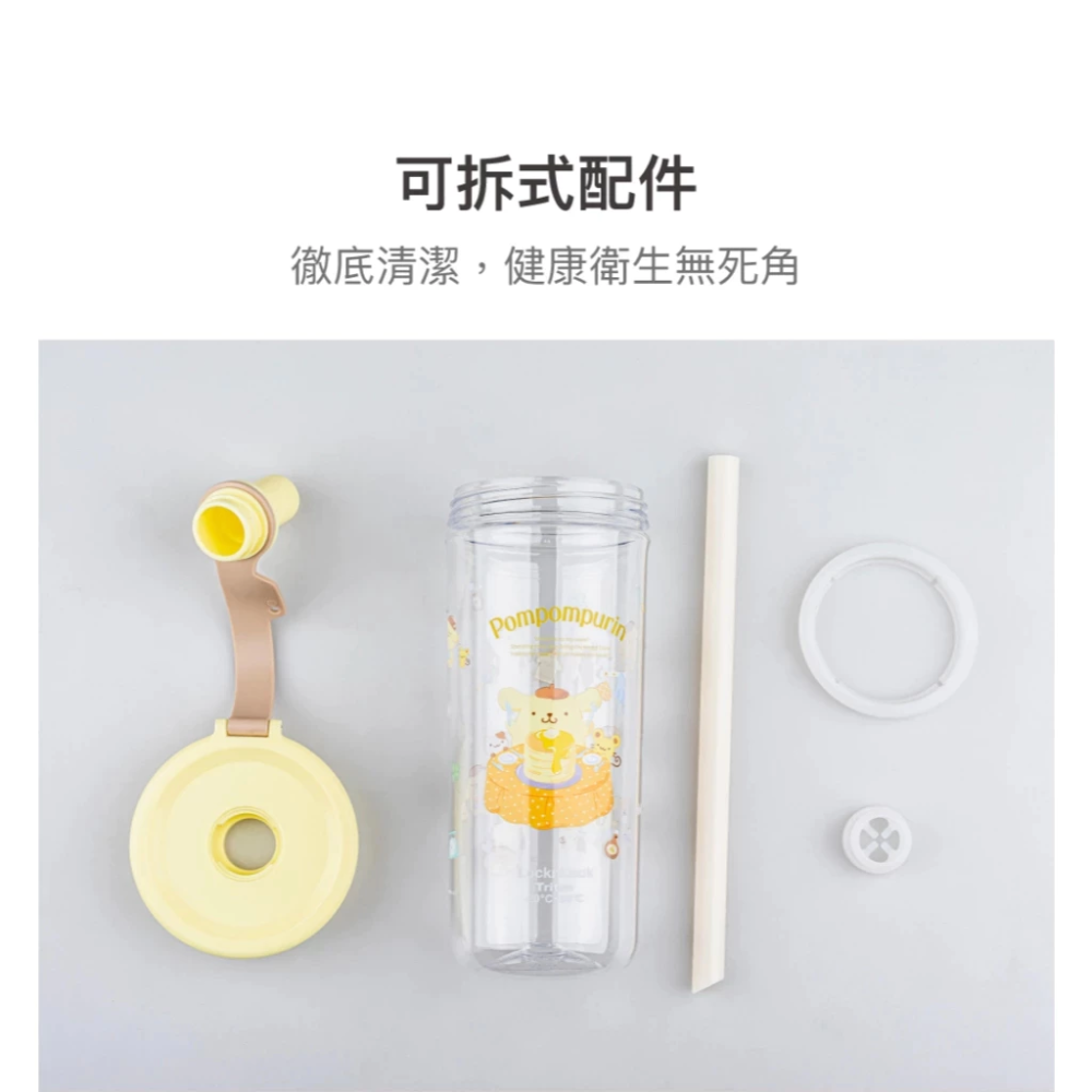 限量款 Lock&Lock 樂扣樂扣 嚼對FUN飲吸管杯 750ml 三麗鷗聯名款 醜魚漢頓 庫洛米 大耳狗-細節圖7