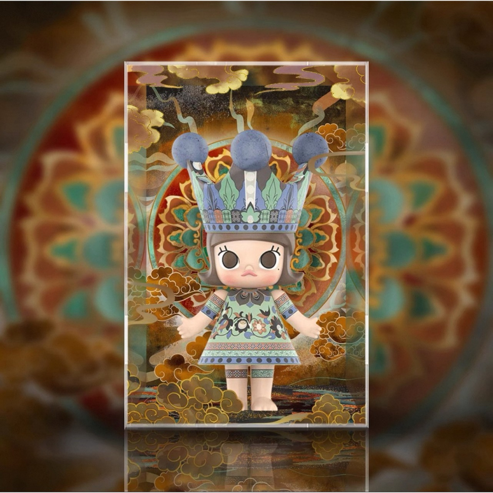 POPMART泡泡瑪特Molly400%公主展示盒 穆夏 敦煌 誕生粉 誕生藍 天星 蜷川實花 杏花 美林 氣泡 睡蓮-細節圖2