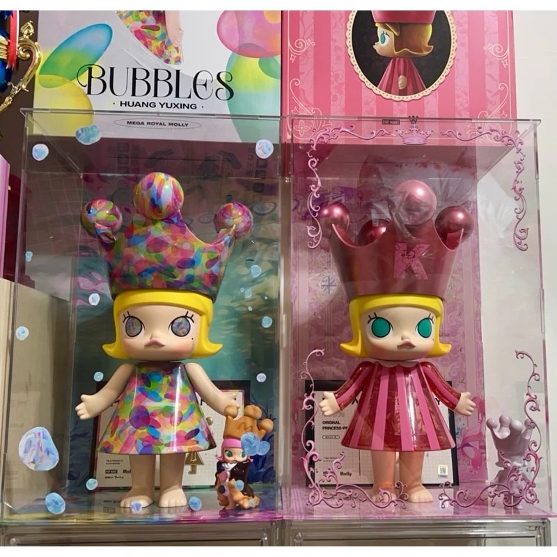 POPMART泡泡瑪特Molly400%公主展示盒 穆夏 敦煌 誕生粉 誕生藍 天星 蜷川實花 杏花 美林 氣泡 睡蓮-細節圖11