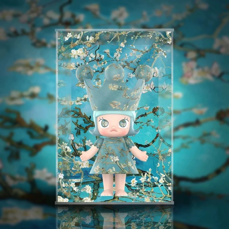 POPMART泡泡瑪特Molly400%公主展示盒 穆夏 敦煌 誕生粉 誕生藍 天星 蜷川實花 杏花 美林 氣泡 睡蓮-規格圖11