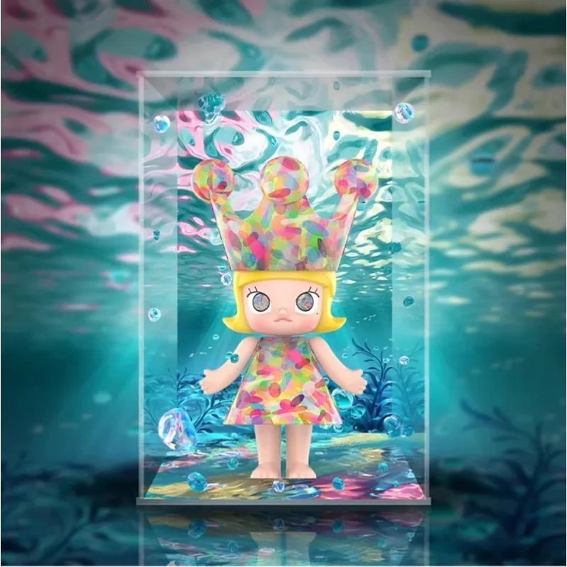POPMART泡泡瑪特Molly400%公主展示盒 穆夏 敦煌 誕生粉 誕生藍 天星 蜷川實花 杏花 美林 氣泡 睡蓮-規格圖8