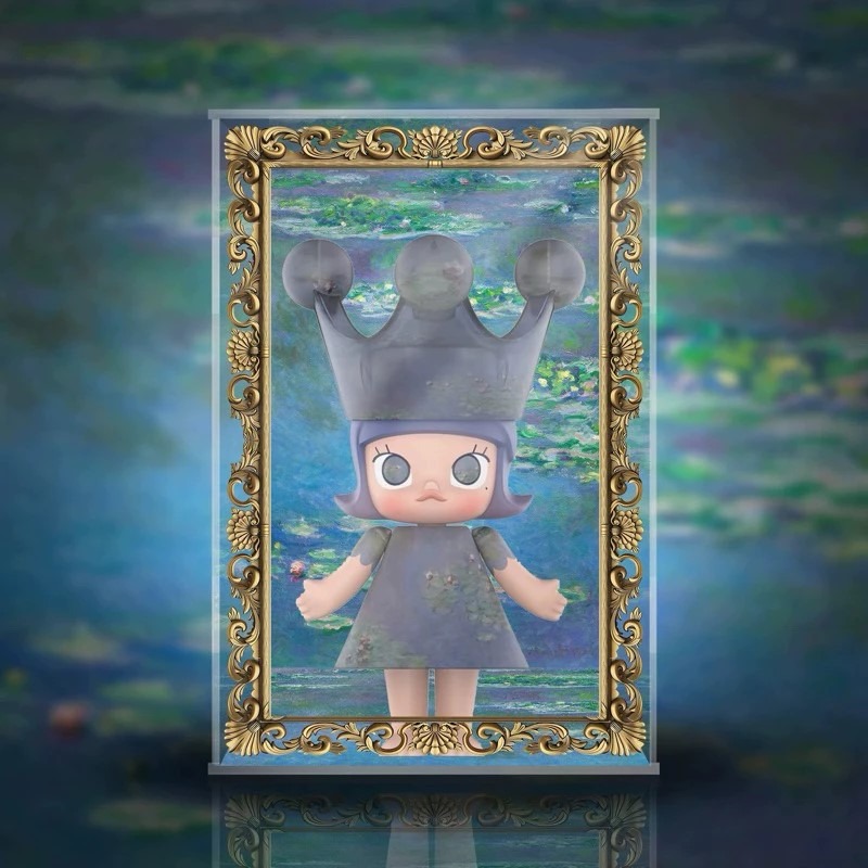 POPMART泡泡瑪特Molly400%公主展示盒 穆夏 敦煌 誕生粉 誕生藍 天星 蜷川實花 杏花 美林 氣泡 睡蓮-規格圖9
