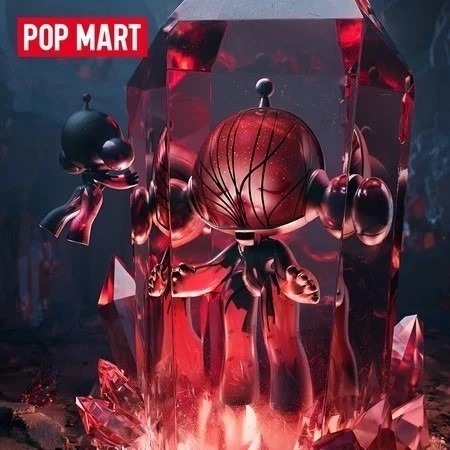 POPMART 泡泡瑪特🔥現貨🔥MEGA α SKULLPANDA紅水晶400% 1000%(全球限量1299體)-細節圖3