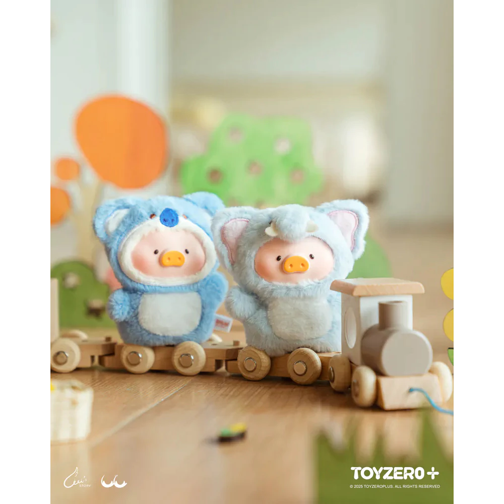 罐頭豬LuLu 動物派對 森林劇場膠臉指偶 掛件 盲盒 手指玩偶 搪膠掛件-細節圖4