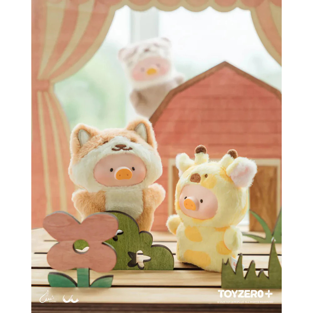 罐頭豬LuLu 動物派對 森林劇場膠臉指偶 掛件 盲盒 手指玩偶 搪膠掛件-細節圖5