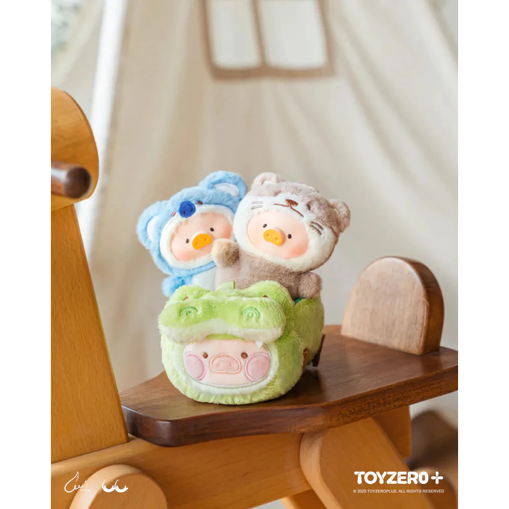 罐頭豬LuLu 動物派對 森林劇場膠臉指偶 掛件 盲盒 手指玩偶 搪膠掛件-細節圖6