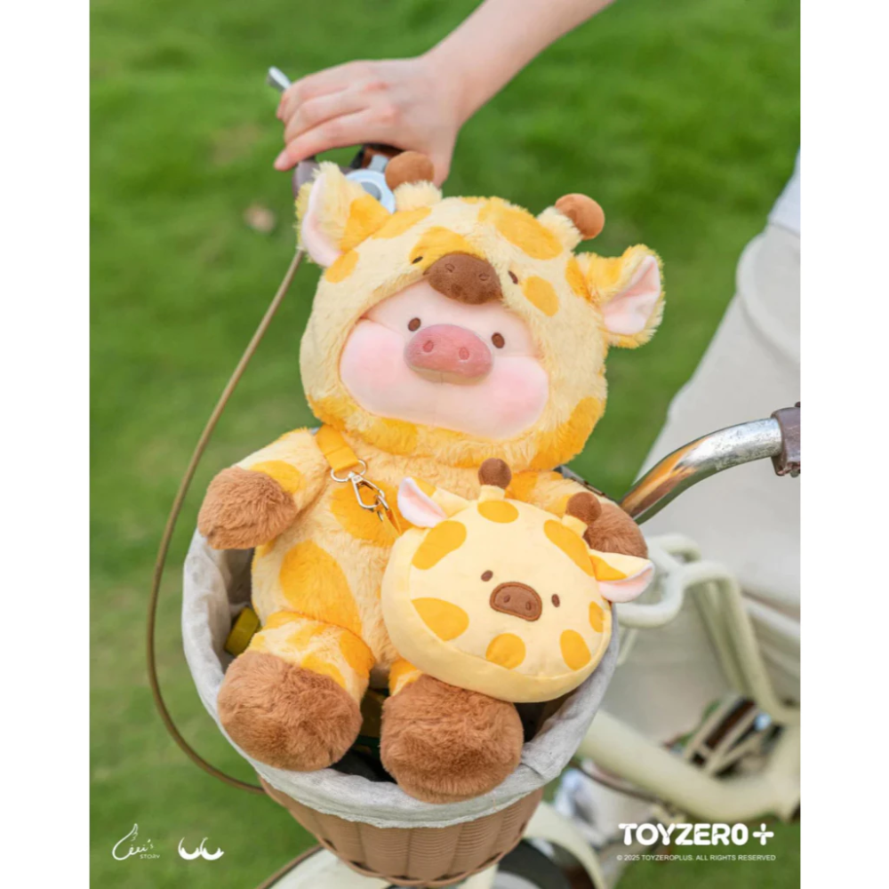 罐頭豬LuLu 動物派對 Lu毛絨公仔 小熊貓 大熊貓 無尾熊 長頸鹿 玩具反斗城限定款-細節圖2