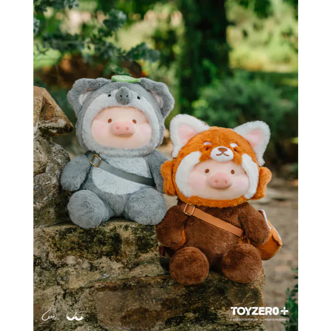 罐頭豬LuLu 動物派對 Lu毛絨公仔 小熊貓 大熊貓 無尾熊 長頸鹿 玩具反斗城限定款-細節圖8