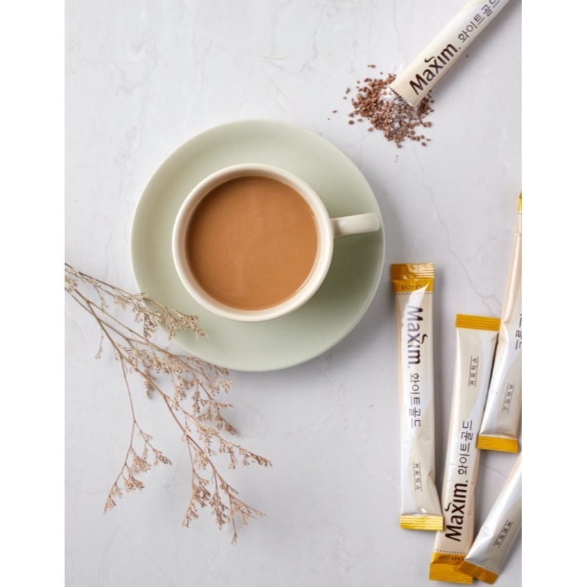 韓國 DongSuh Maxim 三合一咖啡（白金拿鐵風味）100入/盒-細節圖3