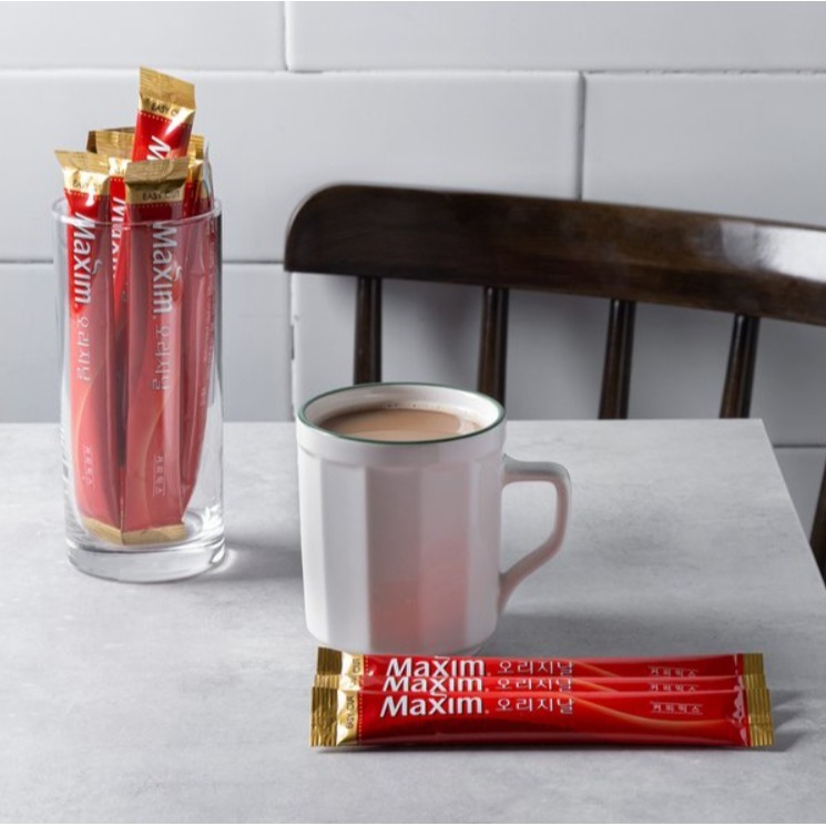 韓國 DongSuh Maxim 三合一咖啡（紅色原味）100入/盒-細節圖4