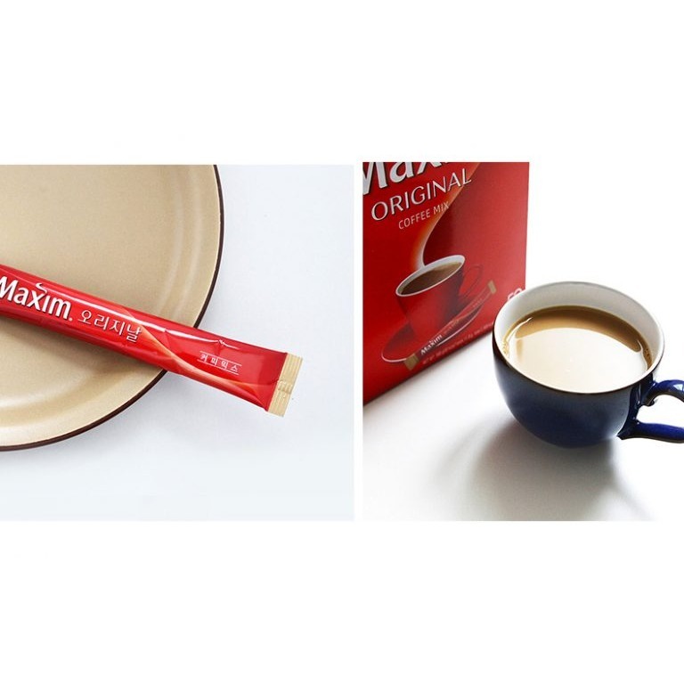 韓國 DongSuh Maxim 三合一咖啡（紅色原味）100入/盒-細節圖5