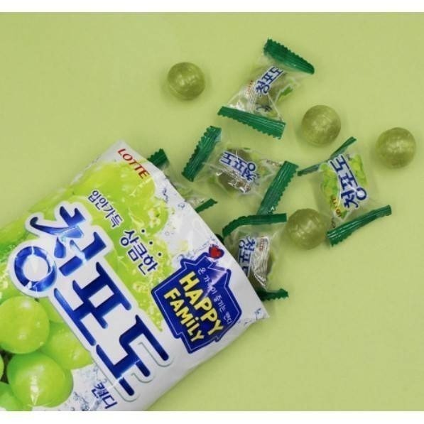韓國 LOTTE 樂天 青葡萄糖果  樂天糖果 糖果 青葡萄糖 153g/包-細節圖5