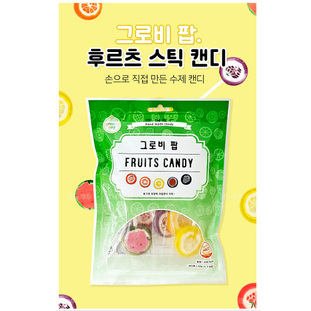 韓國 HANULFOOD 水果風味棒棒糖 50g/包-細節圖2