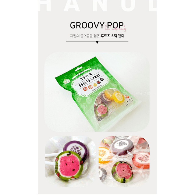 韓國 HANULFOOD 水果風味棒棒糖 50g/包-細節圖3