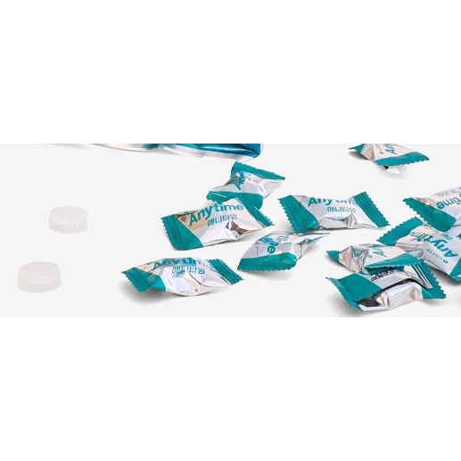 韓國 LOTTE 樂天  Anytime 牛奶薄荷三層糖 92公克/包-細節圖2