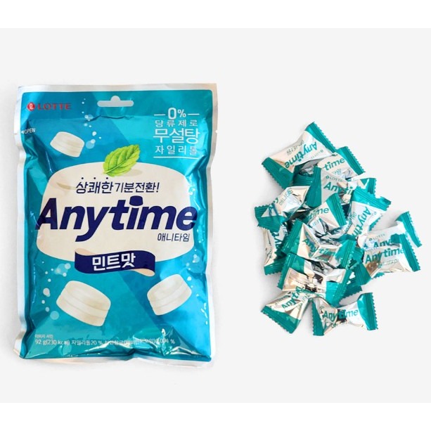 韓國 LOTTE 樂天  Anytime 牛奶薄荷三層糖 92公克/包-細節圖4
