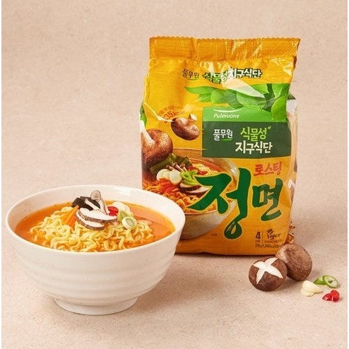 🍜【韓國 Pulmuone】圃美多 蔬菜湯麵 376公克(94公克*4包)/袋(整袋販售)-細節圖2