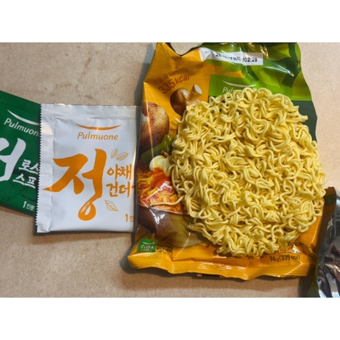 🍜【韓國 Pulmuone】圃美多 蔬菜湯麵 376公克(94公克*4包)/袋(整袋販售)-細節圖3