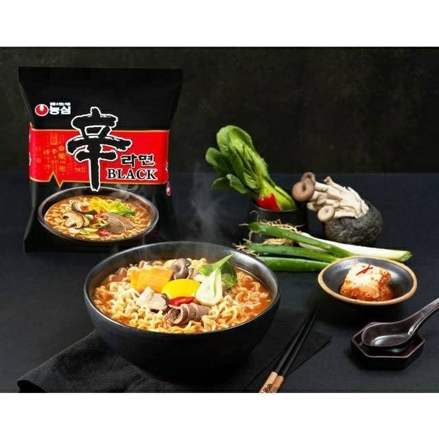🍜韓國 農心 黑辛拉麵 130g×4入/袋(整袋販售)『韓國內銷版』-細節圖3