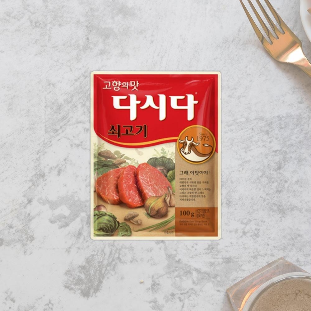 韓國 CJ 牛肉大喜大調味料 100g｜다시다 쇠고기｜韓式牛肉高湯粉｜韓國調味粉-細節圖2