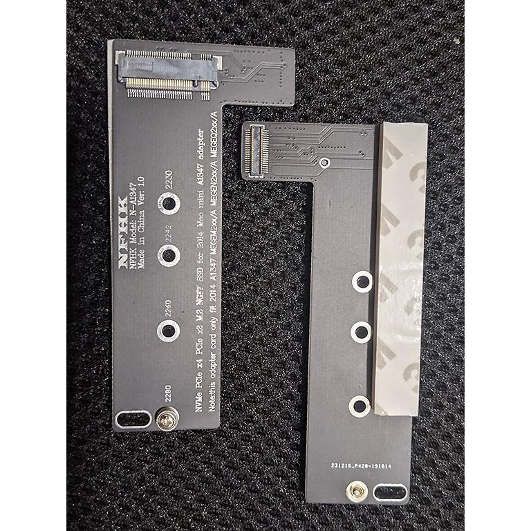 Mac Mini 2014 ~ 17 Late A1347 加 SSD NGFF PCIE NVME 硬碟 排線 轉 卡-細節圖2