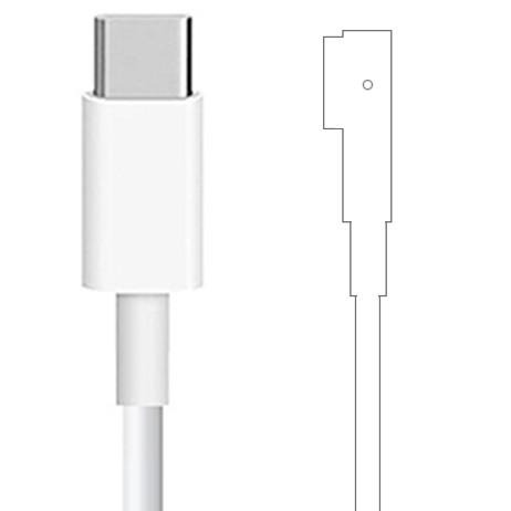 Macbook Air Pro 2006~2017 轉 USB Type-C PD 充電 線 器 頭 T L 行動電源-細節圖3