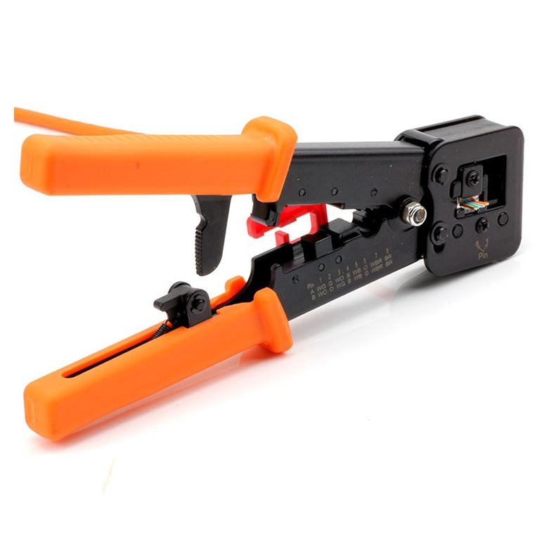 穿孔 穿透 通孔 式  網路 鉗 夾線 工具 8P 6P 壓線 鉗 器 剝線鉗 夾線鉗 CAT5e CAT6 RJ45-細節圖3