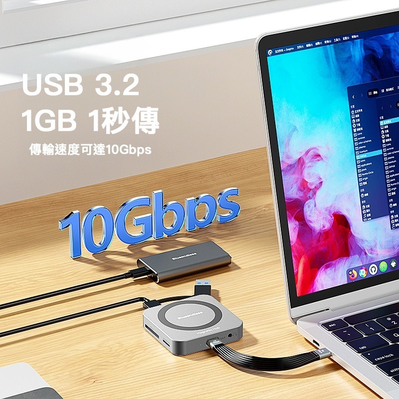 2230 硬碟外接盒 多合一 SD TF 讀卡機 HDMI 支援100W快充 iPhone-細節圖4