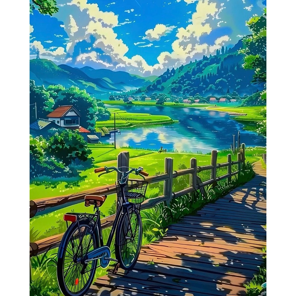 鄉村風景（數字油畫） - 畫中有話零基礎油畫工作室- iOPEN Mall