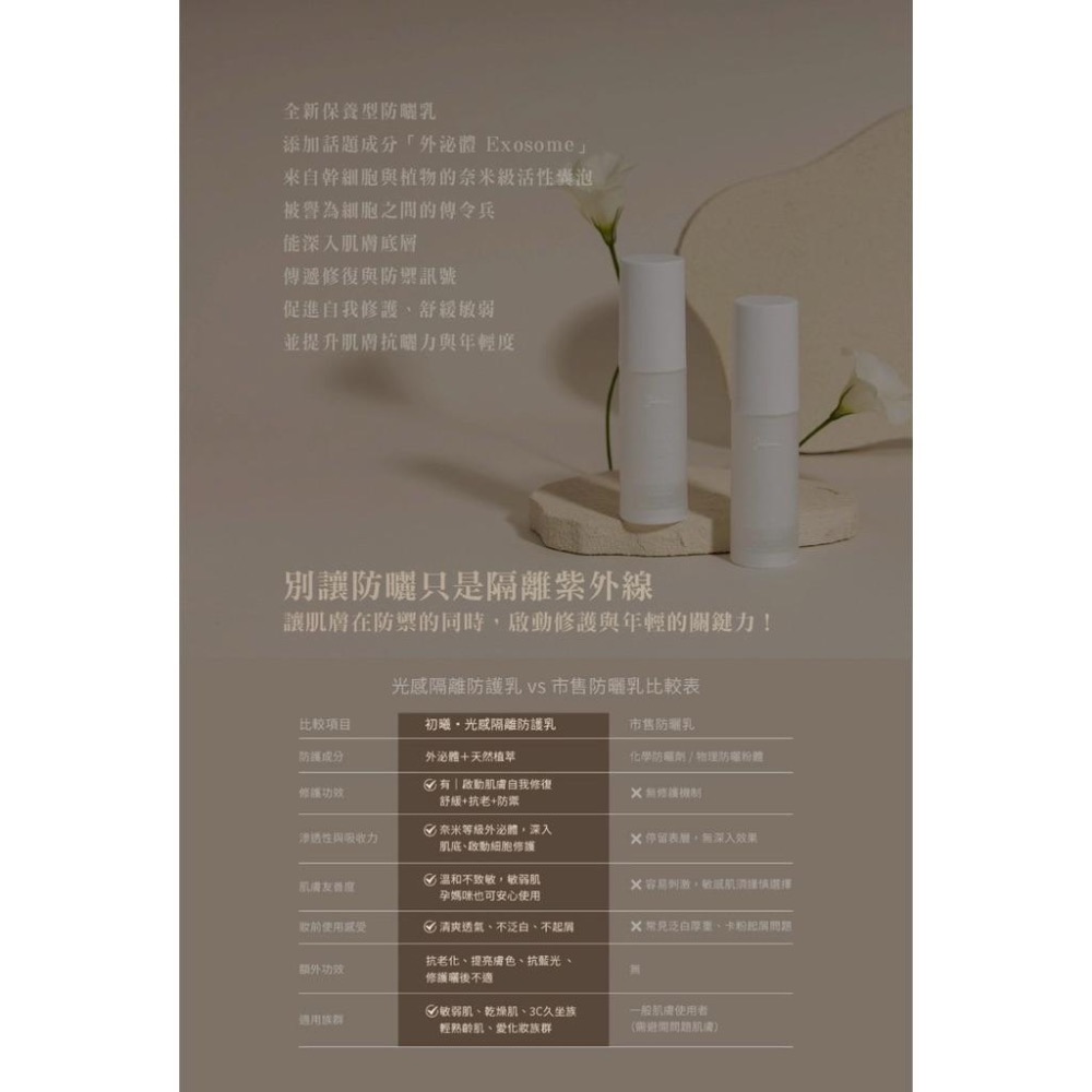 🔥聖誕活動優惠兩瓶2000🔥喬朵jodomme『初曦‧光感隔離防護乳』SPF50+++(白色/潤色兩款）防曬+保養-細節圖7
