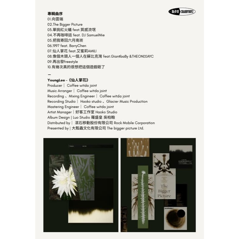 YoungLee 仙⼈掌花CD 繹琛 奧少年 台灣正版全新 仙人掌花-細節圖4